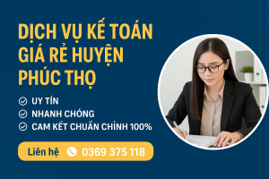 Banner dịch vụ kế toán giá rẻ huyện Phúc Thọ – kế toán thuế trọn gói uy tín cho doanh nghiệp