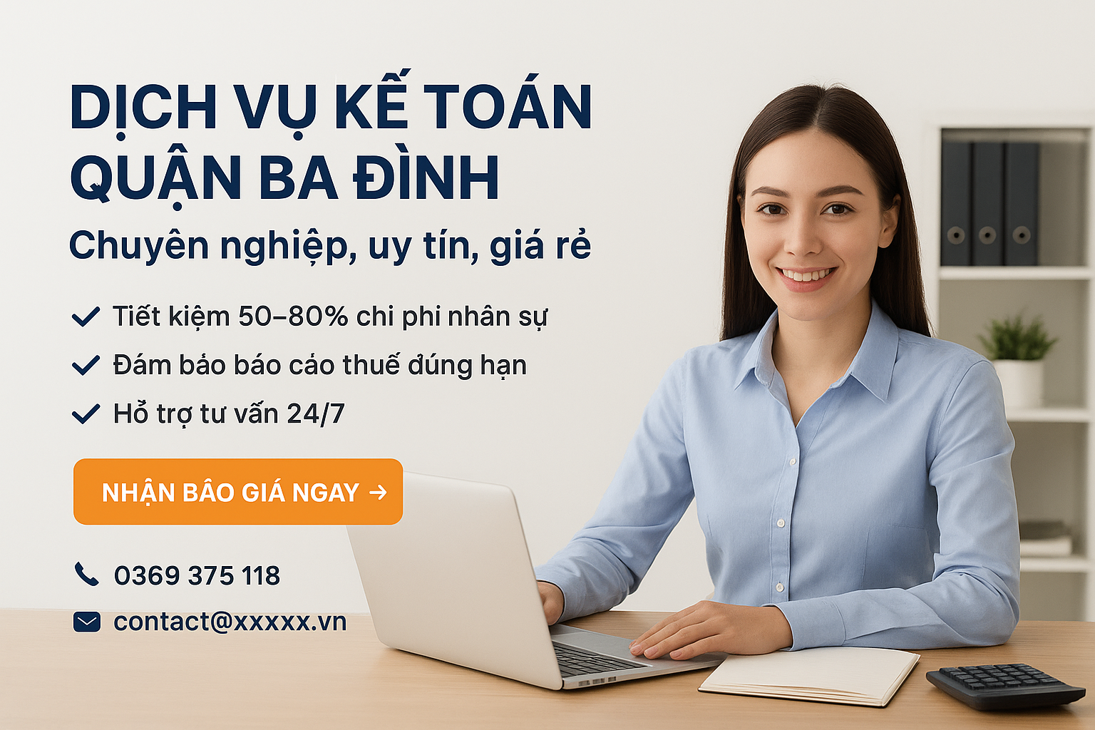 Dịch vụ kế toán giá rẻ quận Ba Đình chuyên nghiệp và uy tín.