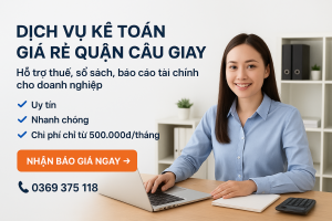 Banner dịch vụ kế toán giá rẻ quận Cầu Giấy – hỗ trợ thuế, sổ sách, báo cáo tài chính, nhận báo giá nhanh