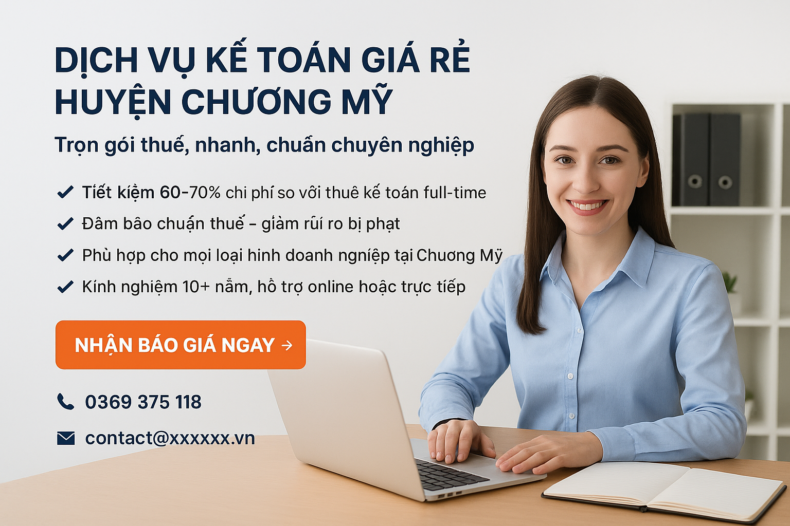 Banner dịch vụ kế toán giá rẻ huyện Chương Mỹ – kế toán thuế trọn gói, báo cáo thuế, hỗ trợ doanh nghiệp, uy tín – chuyên nghiệp – tiết kiệm.