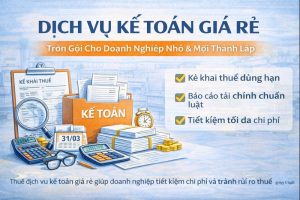 Dịch vụ kế toán giá rẻ trọn gói cho doanh nghiệp nhỏ và mới thành lập 