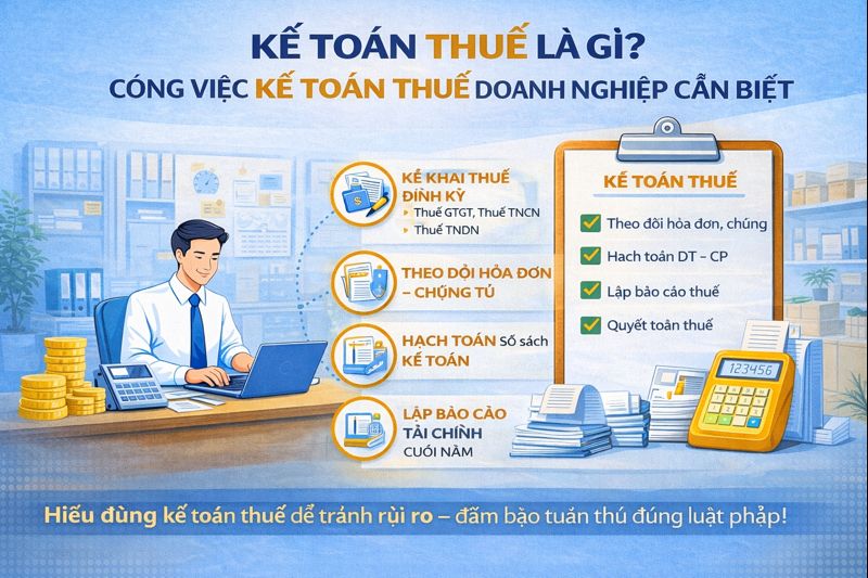 Kế toán thuế là gì – các công việc kế toán thuế doanh nghiệp cần biết