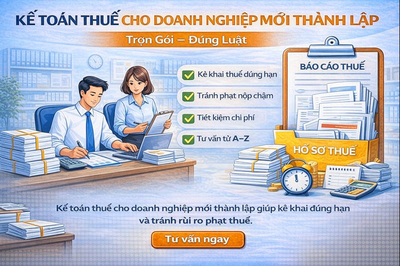 Quy trình kế toán thuế Kế toán thuế cho doanh nghiệp mới thành lập – dịch vụ trọn gói đúng luật