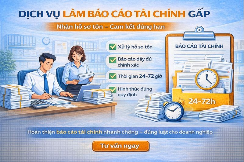 Quy trình lập báo cáo tài chính cuối năm theo quy định